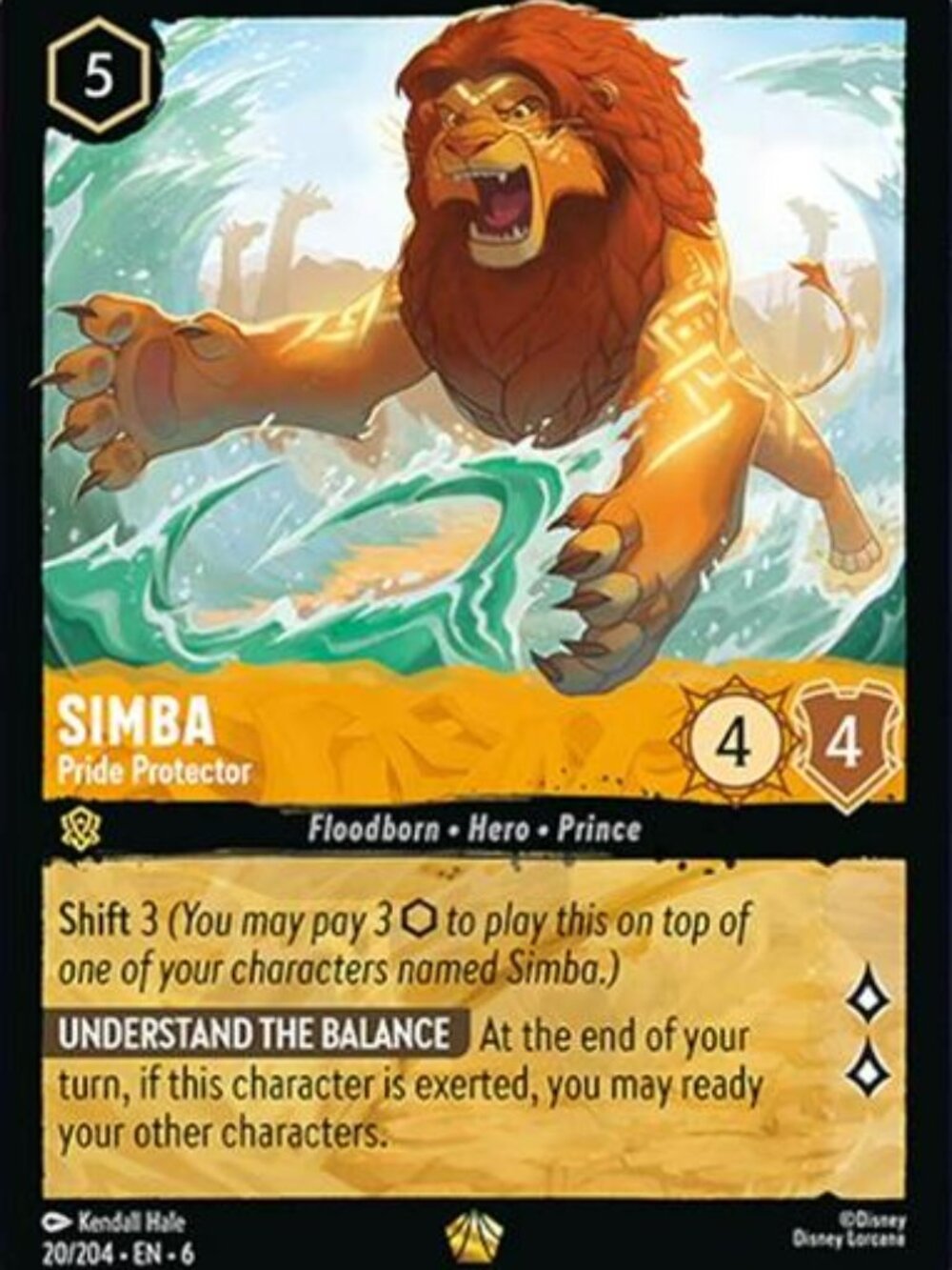 Simba - Pride Protector [Foil] #20 | Lorcana Azurite Sea
